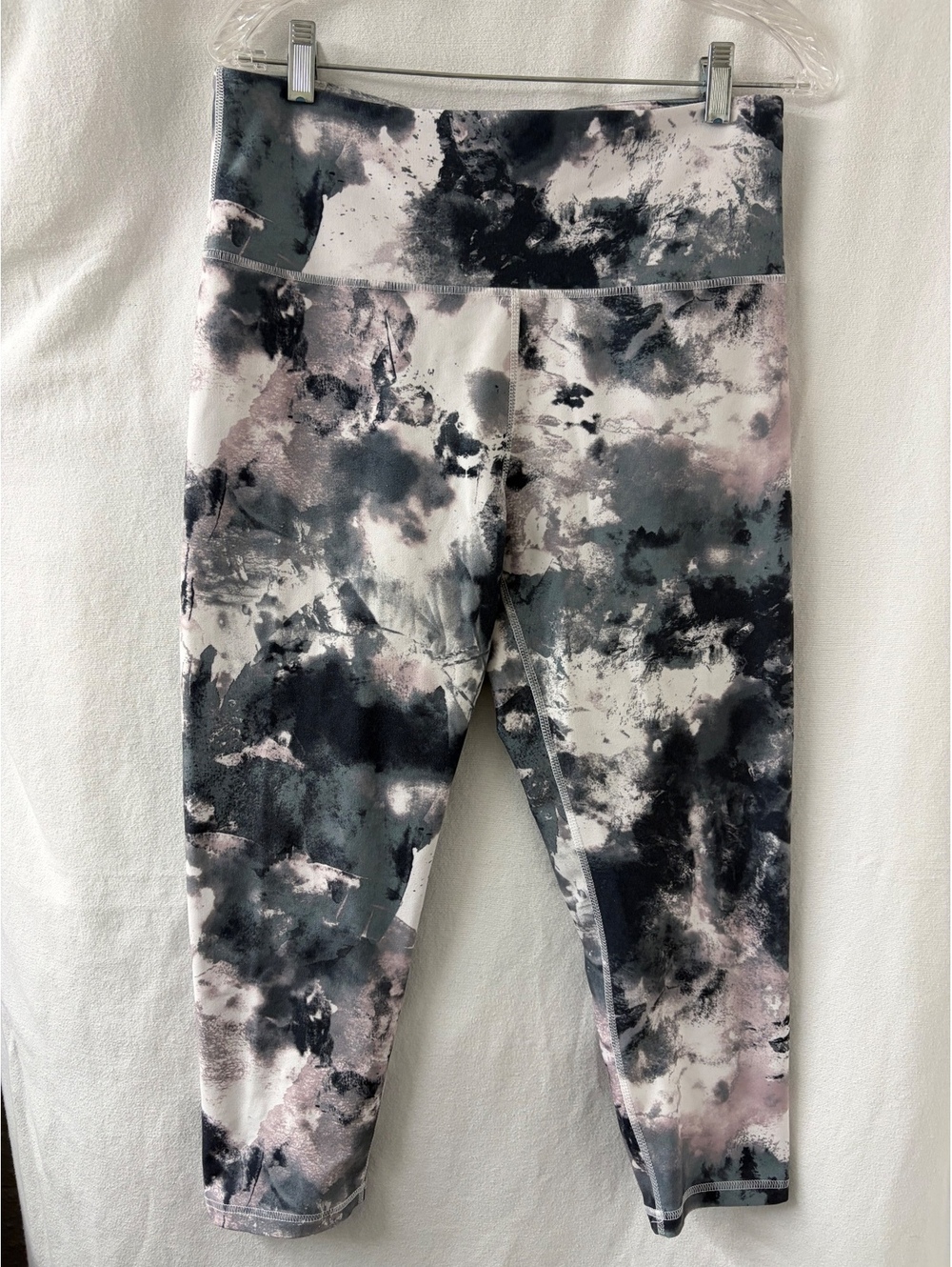 Balance Collection XL Marbled Cropped Leggings High Rise Activewear Yoga